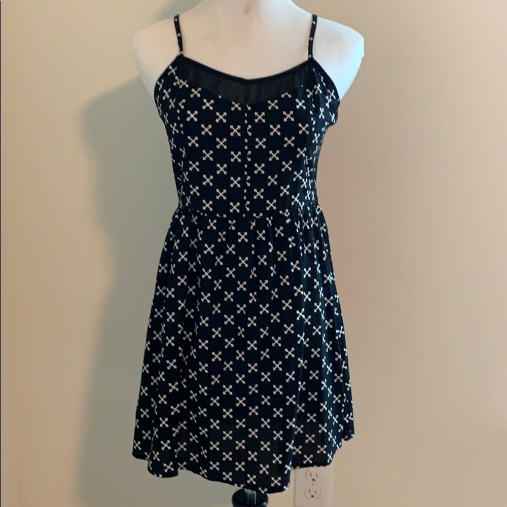 H&M Summer Dress Black and White